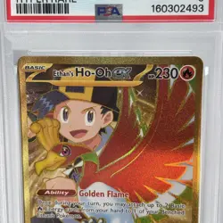 2025 POKEMON DRI EN-DESTINED RIVALS HYPER RARE #239 ETHAN'S HO-OH EX PSA 9 - Image 3