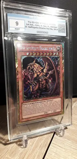 Yu-Gi-Oh! Der geflugelte Drache von Ra, PGLD-DE031, 1. A., DE, EGS/PSA 9 Mint - Image 2