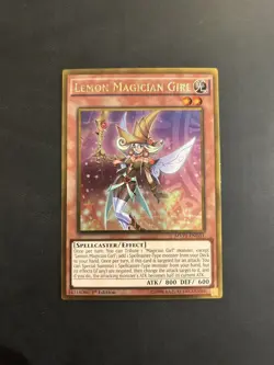 Yu-Gi-Oh! MVP1-ENG51 Lemon Magician Girl (1st Edition) Gold Rare, NEAR MINT - Image 1