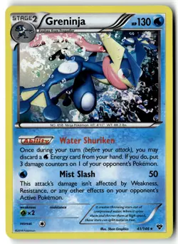 Pokemon Card Greninja LP XY Base Set Holo Rare 41/146 - Image 1