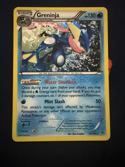 Pokemon Card Greninja LP XY Base Set Holo Rare 41/146 - Image 1