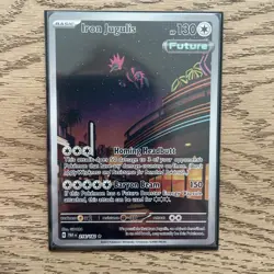 Pokemon Iron Jugulis TCG Holo Card Paradox Rift 216/182 Illustration Rare - Image 1