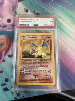 1999 Pokemon Game #4 Charizard Holo PSA 7 92630448 Graded Pokemon Cards - Image 1