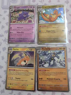 4 - Pokemon 151 Sam’s Club Mini Tin Cosmos Holo Promo Cards Machamp Raichu Swirl - Image 1