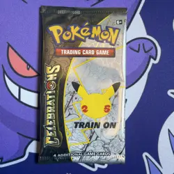 Pokemon 25th Anniversary - Celebrations Booster Pack - 4 Cards / Pack - SEALED - Image 1