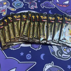 Pokemon 25th Anniversary - Celebrations Booster Pack - 4 Cards / Pack - SEALED - Image 2