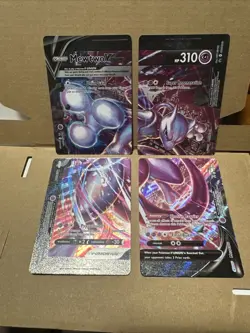 Pokemon Mewtwo V-UNION Set of 4 Holo Promo Cards - Image 1