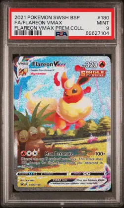 PSA 9 MINT Flareon Vmax Premium Collection Promo Pokemon SWSH180 - Image 1