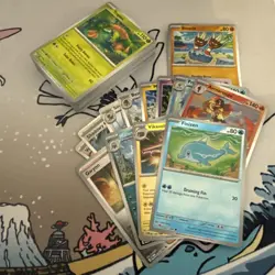Pokemon TCG Pitch Black Base Set Bundle 57 C/UC + 8 R + 4 RH + PROMO (70 CARDS) - Image 1