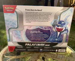 Pokemon TCG Palafin EX Box 4 Booster Packs, 3 Foil Cards 1 Oversize Foil Car - Image 2