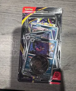 Pokemon TCG Mega Evolution Pitch Black Booster Pack 4 Cards Promo English Gengar - Image 1