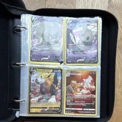 TCGAMES Pokemon TCG Zippered 3-Ring Binder 4-Pocket Double, includes 4 cards - Image 5