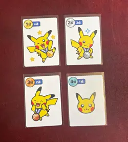Pokemon TCG Pikachu Japanese Card Lot of 4 (Standard Size) Collectable Cards - Image 1