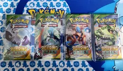 Pokemon Cards TCG XY Roaring Skies Pack Art Full Set - 4 *EMPTY* Booster Packs - Image 1