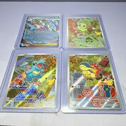 Pokemon (4) Promo Cards Totodile, Cyndaquil, Chikorita, Mega Greninja - Image 2