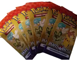 Pokemon Booster Pack 4 cards X 6 McDonalds Promo Match Battle 2023 Battle Pack - Image 1