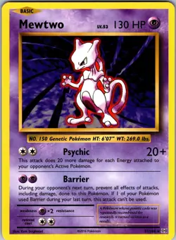 Mewtwo 51/108 Rare Evolutions Pokemon Near Mint - Image 1