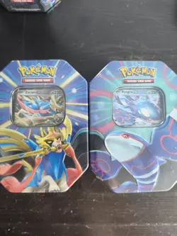 Pokemon TCG Mini Tin Bundle x2 Sealed Zacian EX & Kyogre EX Brand New - Image 1