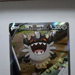 Galarian Perrserker V 184/196 Lost Origin Full Art Holo Ultra Rare Eng - Image 3