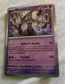 Mewtwo 150/165 Holo 151 English Pokemon Card - NM - Image 1