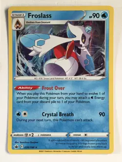 Froslass 036/198 Holo Rare - Chilling Reign Pokemon TCG - Light Play LP - Image 1