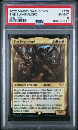 The Swarmlord - FOIL MTG Warhammer 40,000 Commander #176 PSA 8 NM-MT *gb - Image 1