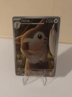 Pokemon TCG Furret 168/159 Journey Together Illustration Rare NM - Image 1