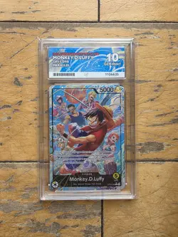 Monkey D Luffy Op15-098 Leader Parallel Alt Art One Piece Card English ACE 10 - Image 1