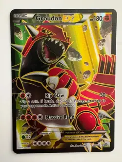 Groudon EX (150 Full Art) - 150/160 Pokemon XY - Primal Clash - Holo MP - LP - Image 2