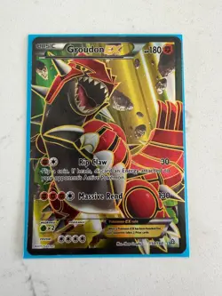 Groudon EX (150 Full Art) 150/160 Xy-Primal Clash Holo Pokemon Card - Image 1