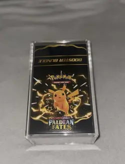 Pokemon TCG Scarlet & Violet Paldean Fates Booster Bundle Display - Acrylic Case - Image 1