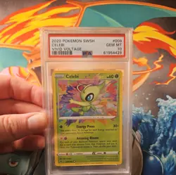 Pokemon Card PSA 10 Celebi Vivid Voltage 009/185 SWSH Amazing Rare Holo TCG - Image 3