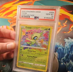 Pokemon Card PSA 10 Celebi Vivid Voltage 009/185 SWSH Amazing Rare Holo TCG - Image 5