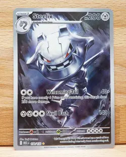 2025 Pokemon Mega Evolution Steelix #150/132 Illustration Rare NM - Image 1