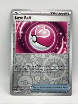 156/167 LOVE BALL REVERSE HOLO TWILIGHT MASQUERADE POKEMON CARD - Image 1