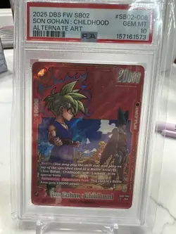 2025 Dragon Ball Son Gohan : Childhood #SB02-006 Red Manga Alt Art PSA 10 - Image 1