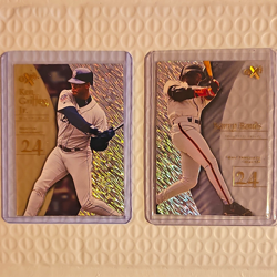 Upper Deck 1998 eX 2001 MLB 8-Card Lot - Griffey Jr, Jeter, Bonds, Martinez - Image 1