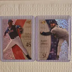 Upper Deck 1998 eX 2001 MLB 8-Card Lot - Griffey Jr, Jeter, Bonds, Martinez - Image 5