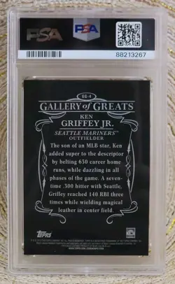2015 Topps Ken Griffey Jr #GG-4 Gallery of Greats PSA 10 GEM MT - Image 2
