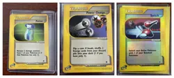 Pokemon Expedition Trainer Lot Switch Reverse Holo + Power Charge + Potion 2002 - Image 1