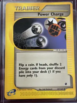 Pokemon Expedition Trainer Lot Switch Reverse Holo + Power Charge + Potion 2002 - Image 4