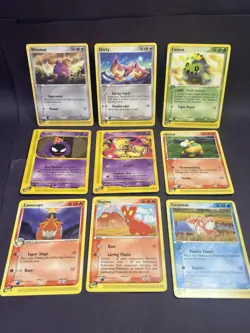 Lot Of 9 Vintage 2002-2003 Pokemon Expedition Cards MP-HP - Image 1