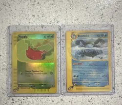 Nintendo Pokemon TCG Expedition Holo Lot of 2: Hoppip 112/165 Blastoise non holo - Image 1