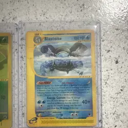 Nintendo Pokemon TCG Expedition Holo Lot of 2: Hoppip 112/165 Blastoise non holo - Image 3