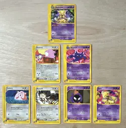 Pokemon TCG Expedition Set Small Lot Alakazam Chansey Haunter LP - Image 1