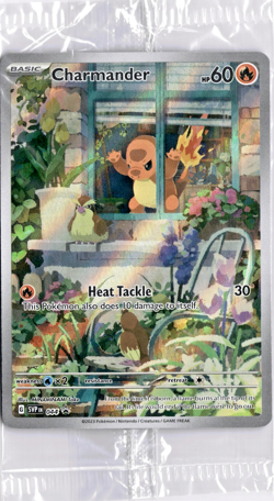 SEALED Mint Charmander ETB Promo Black Star Full Art Holo Pokemon SVP 044 - Image 1