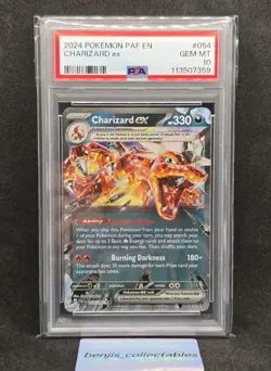 PSA 10 2024 POKEMON PAF EN-PALDEAN FATES #054 CHARIZARD EX - Image 1