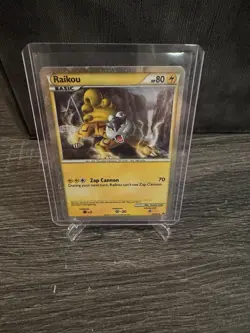 Raikou HGSS19 Black Star Promo Shiny Holo Pokemon Card - Image 1