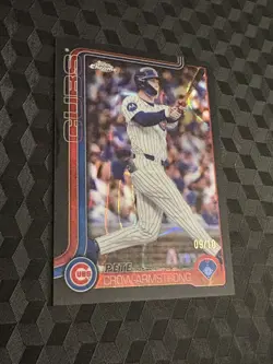 2025 Topps Chrome Upd Pete Crow-Armstrong Black Lava Refractor /10. Chicago Cubs - Image 4