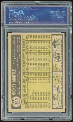 1961 Topps #300 Mickey Mantle PSA 7 *6695 - Image 2